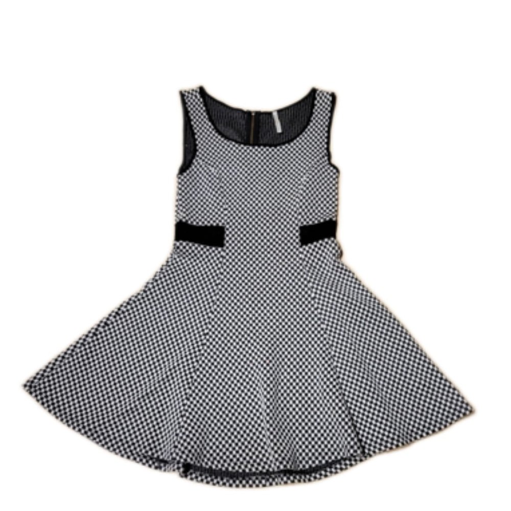 Black and White YOUarenotalone Dress